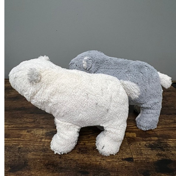 Target Cloud Island Gray White Polar Bear Plush‎ Set - Picture 3 of 6